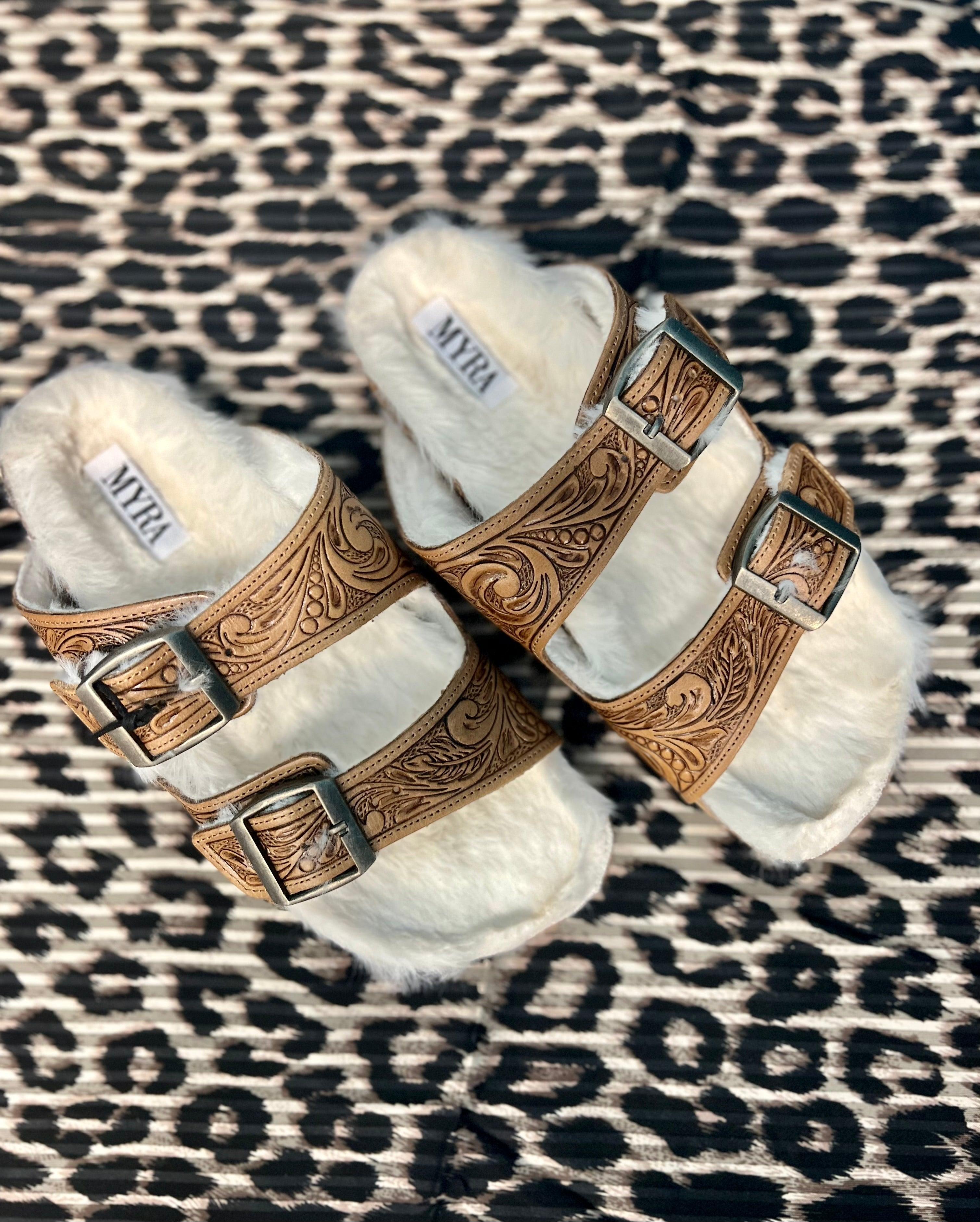 Myra Fuzzy Sandal Product Image