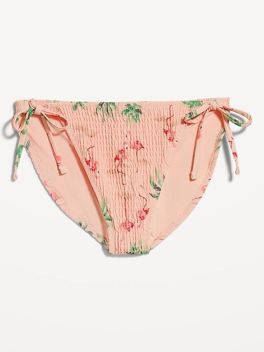 Mid-Rise String Bikini Swim Bottoms Product Image