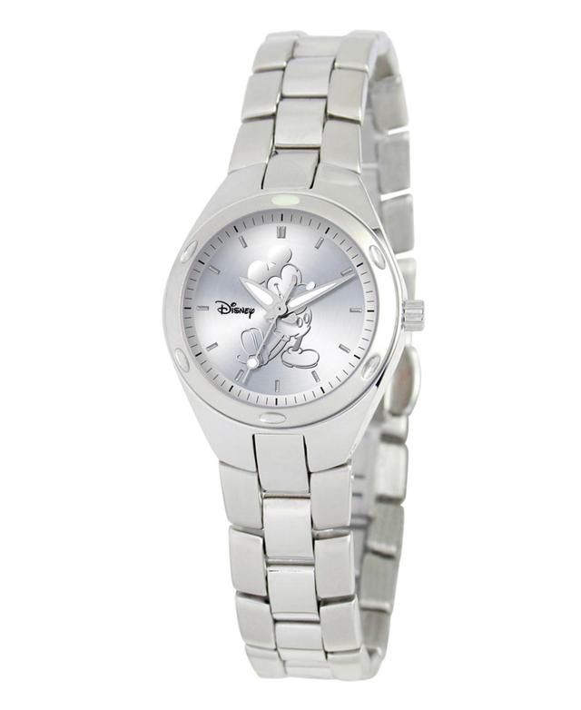 Disney Mickey Mouse Womens Stainless Steel Fortaleza Watch - Silver Product Image