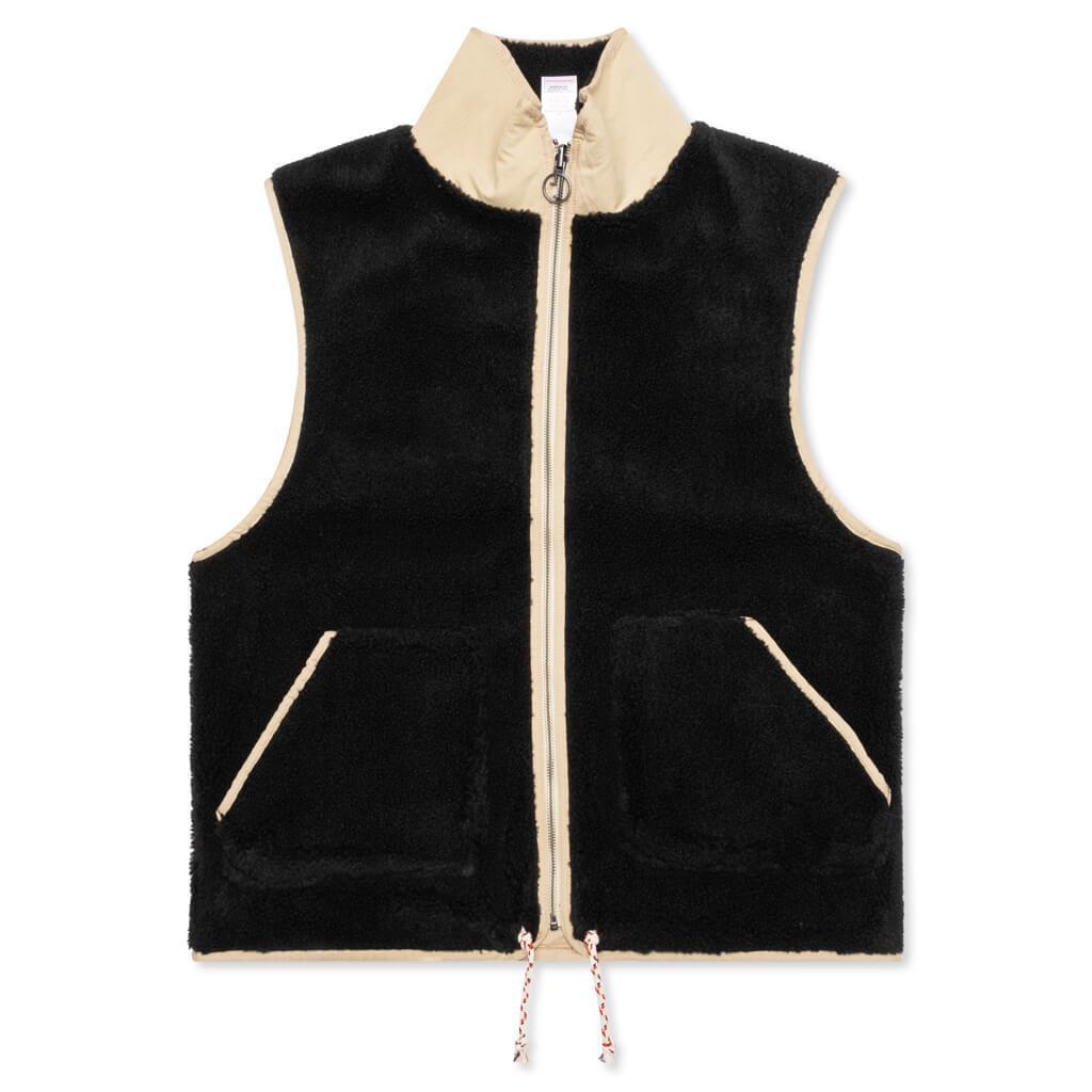 Spiralling Sherpa Vest - Black Male Product Image