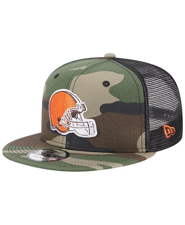 Mens New Era Camo Cleveland Browns Classic Trucker 9FIFTY Snapback Hat Product Image