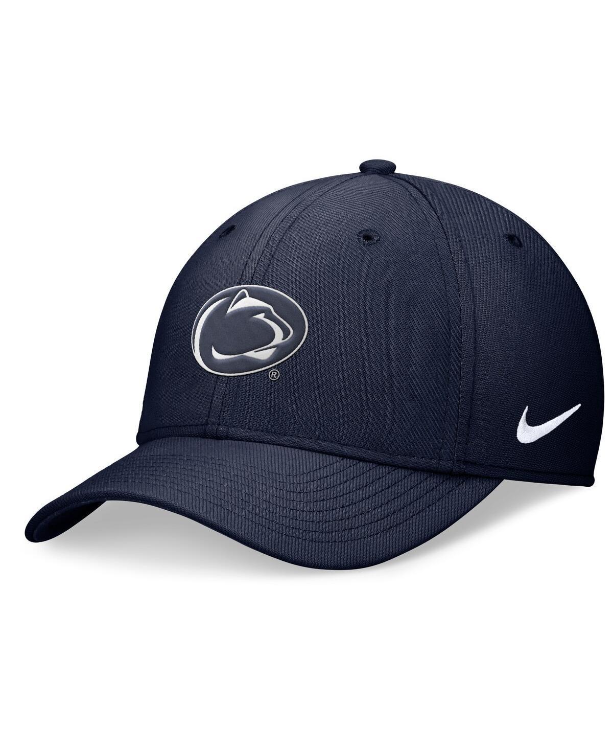 Nike Mens Navy Penn State Nittany Lions 2024 On-Field Swoosh Flex Hat Product Image