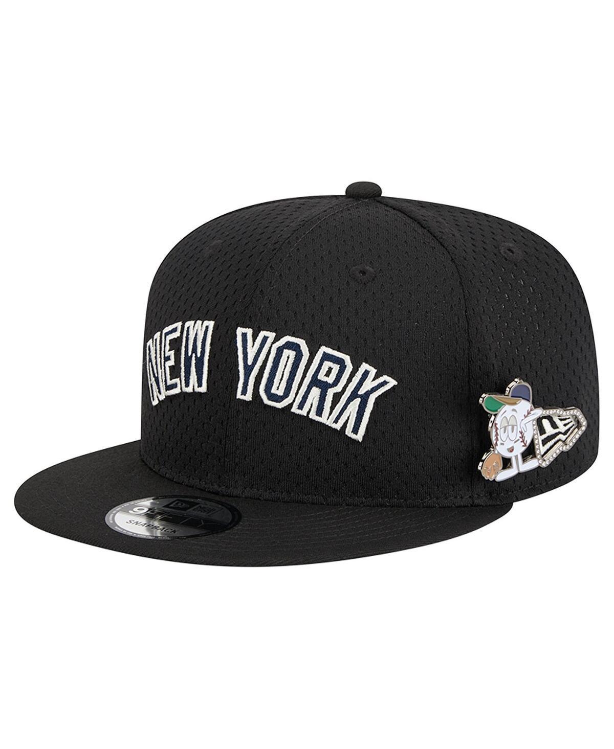 Mens New Era New York Yankees Post Up Pin 9FIFTY Snapback Hat Product Image