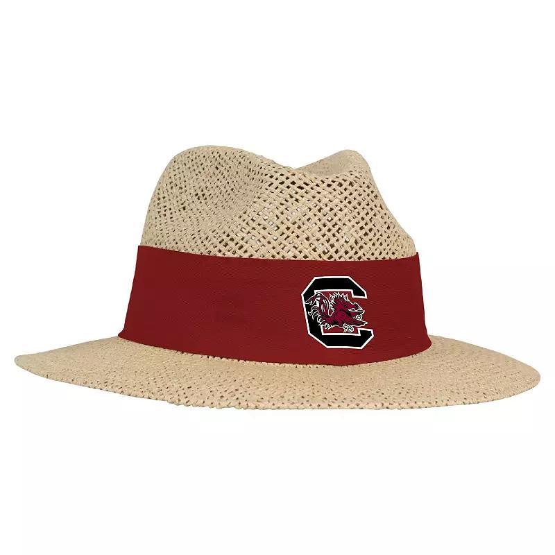 Mens Ahead Tan South Carolina Gamecocks Wellington Gambler Straw Hat Product Image