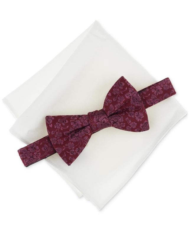 Bar Iii Mens Henderson Floral Bow Tie & Pocket Square Set, Created for Macys Product Image