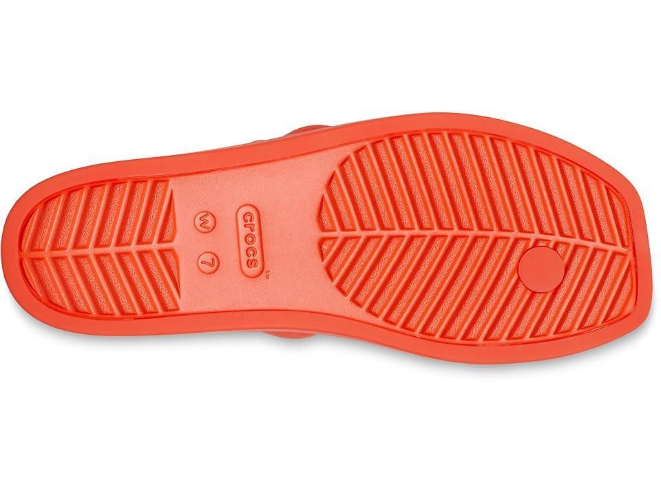 Womens Crocs Miami Toe Loop Sandal - Lava Product Image