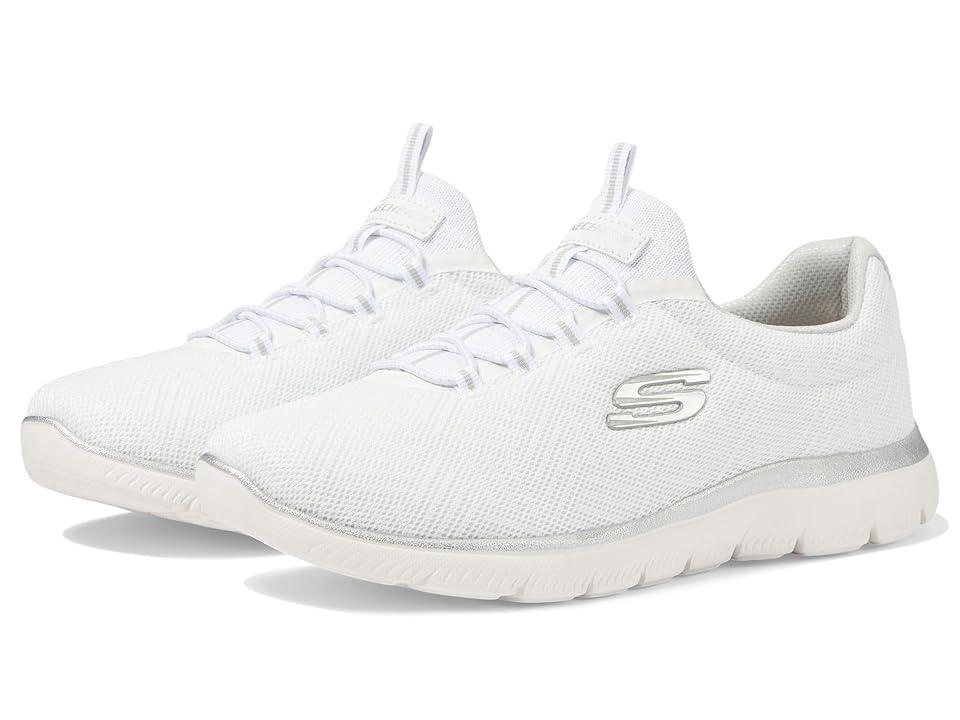 Skechers Womens Summit-Artistry Chic Wide Casual Sneakers from Finish Line - White Product Image