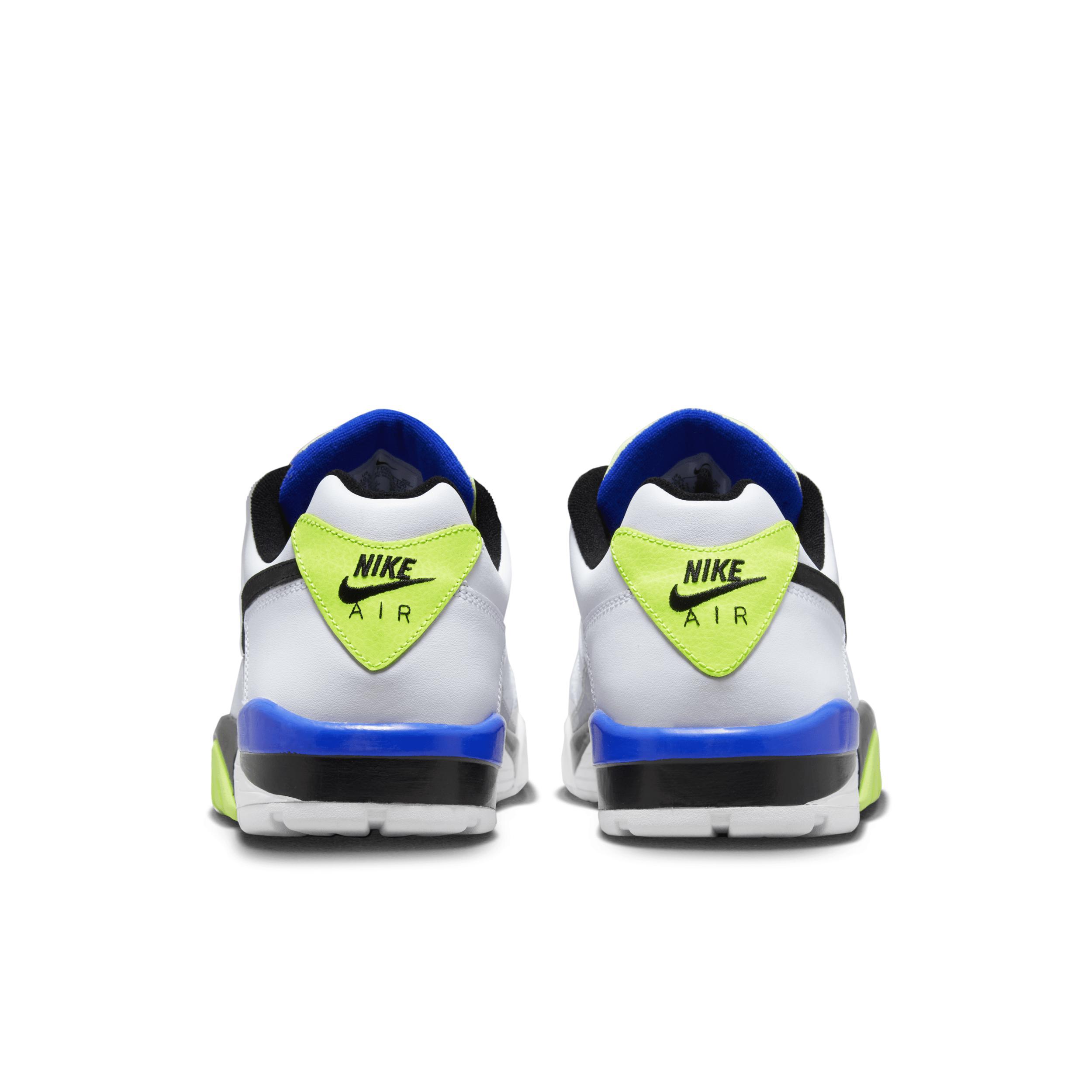 Nike Mens Air Trainer 3 - Running Shoes White/Blue/Volt Product Image