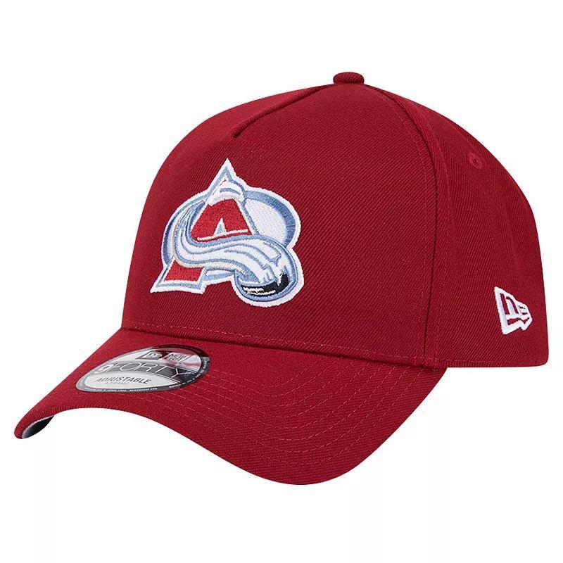 Mens New Era Burgundy Colorado Avalanche Core A-Frame 9FORTY Adjustable Hat Product Image