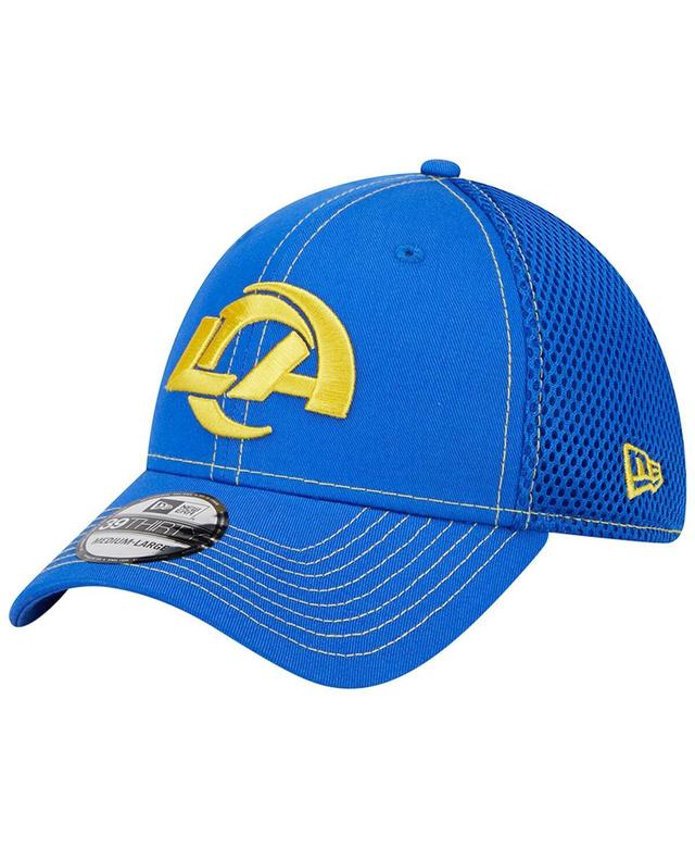 Mens New Era Royal Los Angeles Rams Team Neo Pop 39THIRTY Flex Hat Product Image