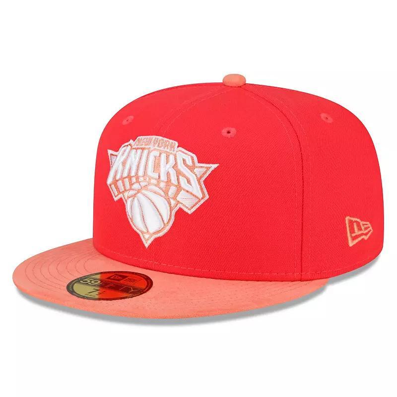 Mens New Era /Peach New York Knicks Tonal 59FIFTY Fitted Hat Product Image