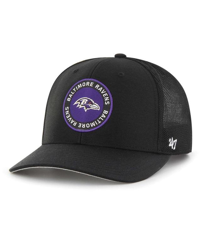 Mens 47 Brand Black Baltimore Ravens Unveil Flex Hat Product Image