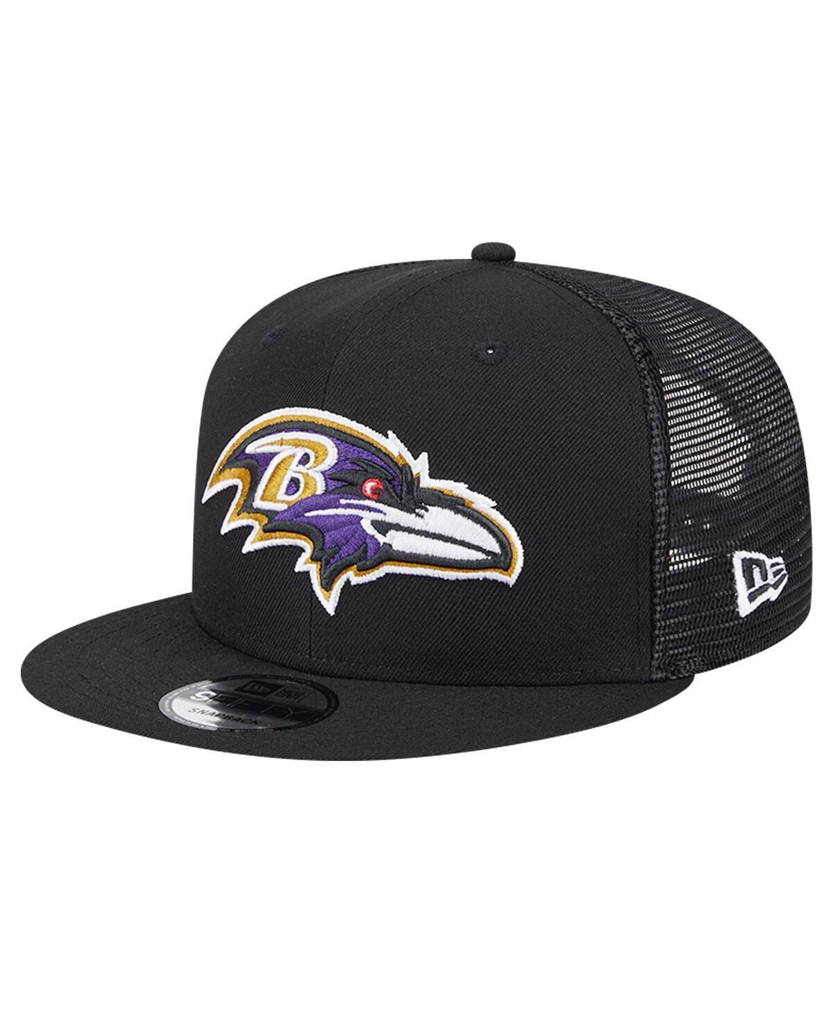 Mens New Era Baltimore Ravens Main Trucker 9FIFTY Snapback Hat Product Image