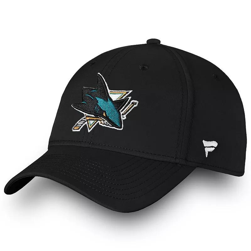 Mens Fanatics Branded Black San Jose Sharks Core Elevated Speed Flex Hat Product Image