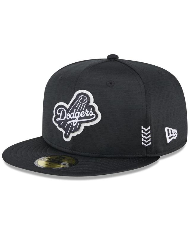 Mens New Era Black Los Angeles Dodgers 2024 Clubhouse 59FIFTY Fitted Hat Product Image