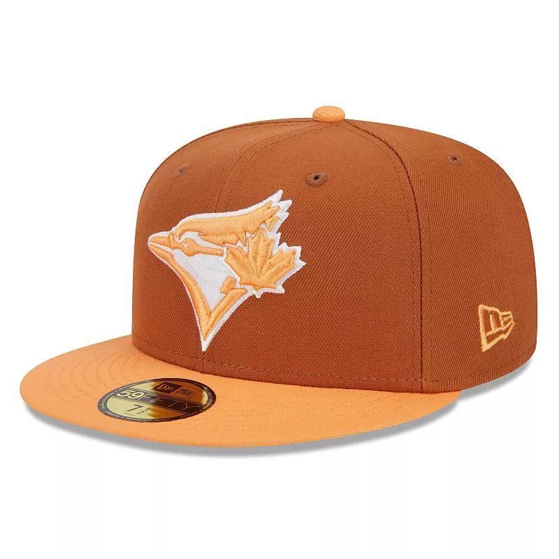 Mens New Era /Orange Toronto Blue Jays Spring Color Basic Two-Tone 59FIFTY Fitted Hat Product Image