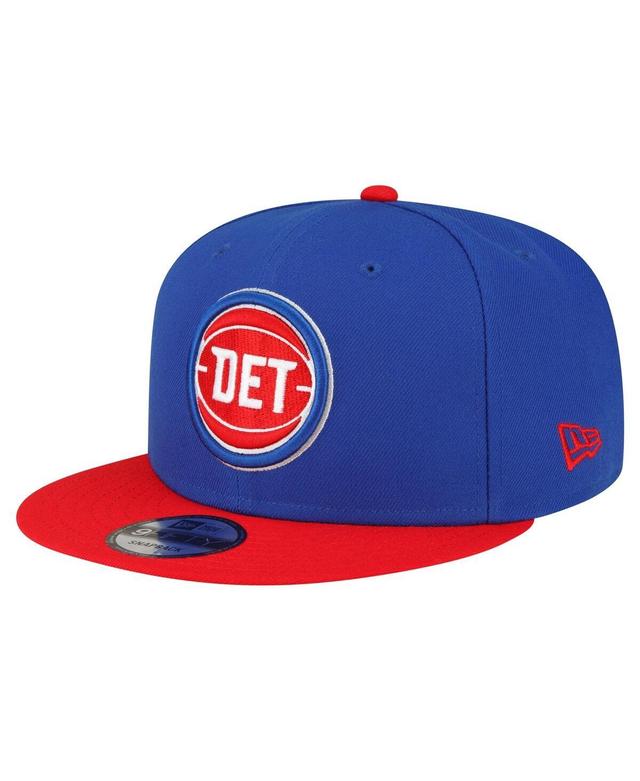 Mens New Era Royal Detroit Pistons Official Team Color 2Tone 9FIFTY Snapback Hat - Royal Product Image