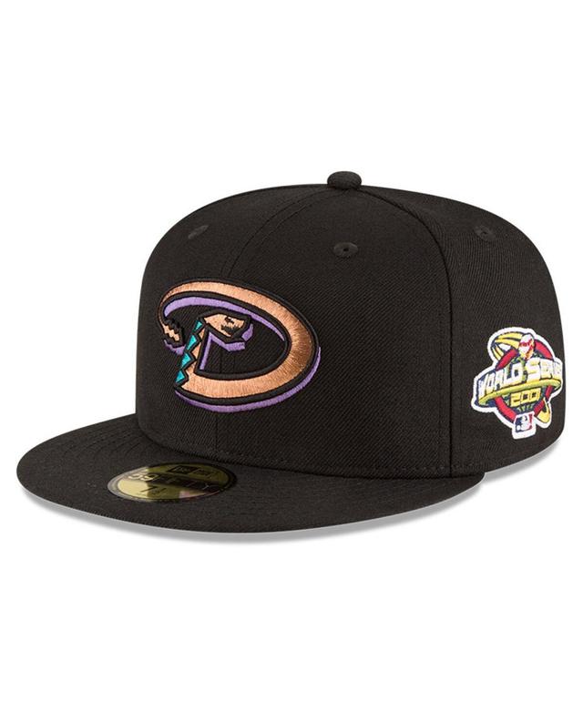 Mens New Era Black Arizona Diamondbacks 2001 World Series Wool 59FIFTY Fitted Hat Product Image