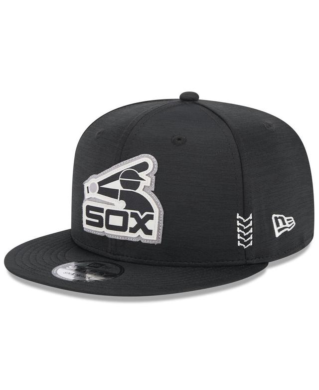 Mens New Era Black Chicago White Sox 2024 Clubhouse 9FIFTY Snapback Hat Product Image