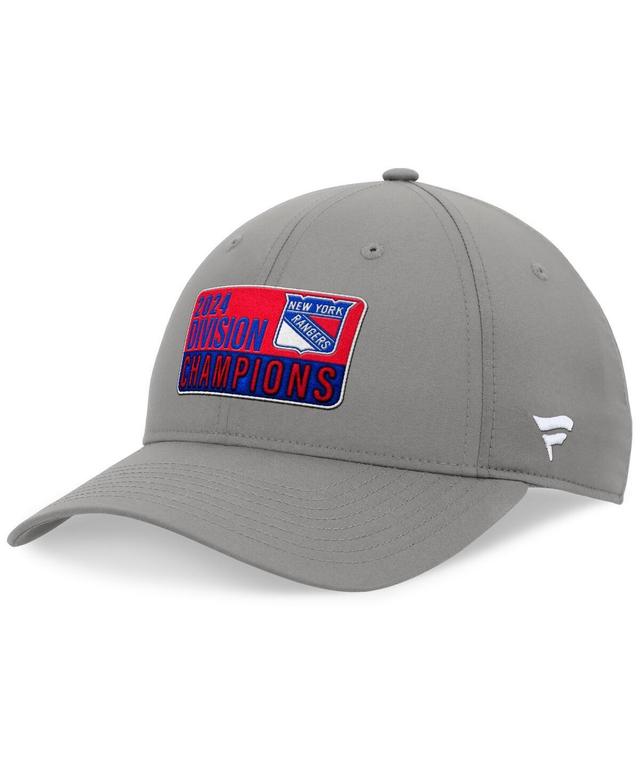 Mens Fanatics Branded Gray New York Rangers 2024 Metropolitan Division Champions Adjustable Hat Product Image