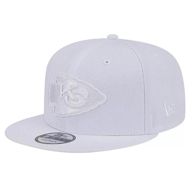 Mens New Era Kansas City Chiefs Main White 9FIFTY Snapback Hat Product Image