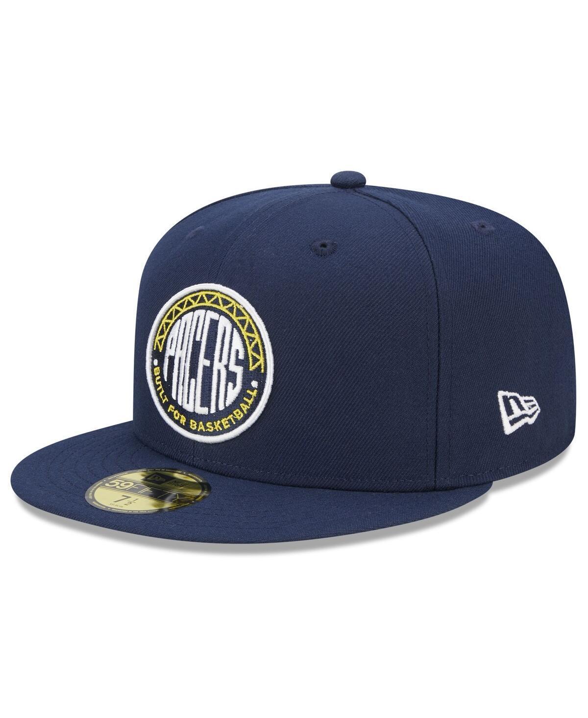 Mens New Era Blue Indiana Pacers 2022/23 City Edition Alternate Logo 59FIFTY Fitted Hat Product Image