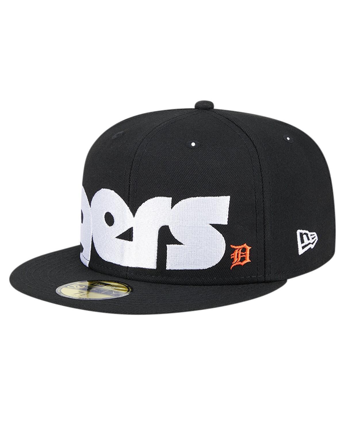 New Era Mens Black Detroit Tigers Checkered Undervisor 59FIFTY Fitted Hat Product Image