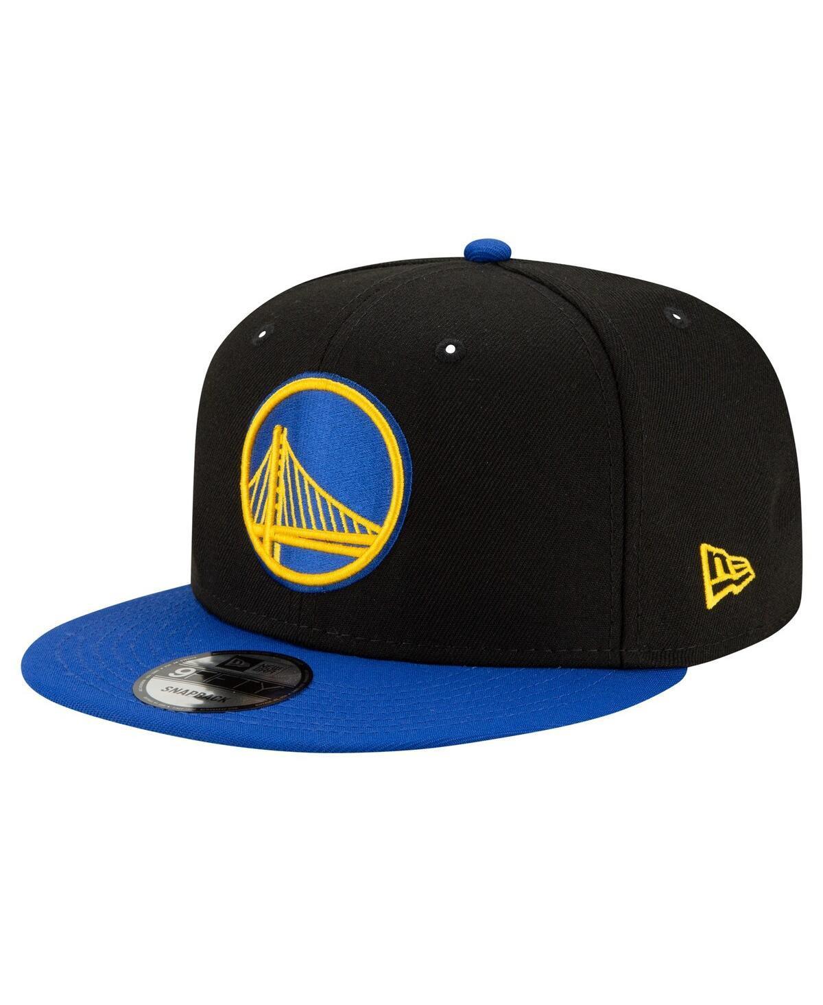 Mens New Era Black Golden State Warriors Official Team Color 2Tone 9FIFTY Snapback Hat - Black Product Image