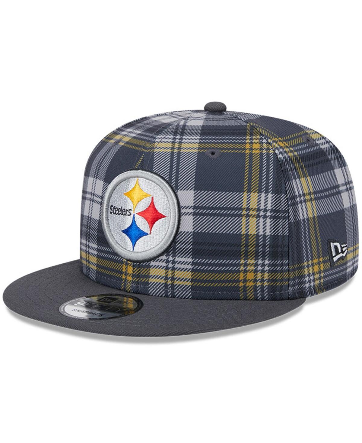 New Era Mens Gray Pittsburgh Steelers 2024 Sideline Statement 9FIFTY Snapback Hat - Gray Product Image