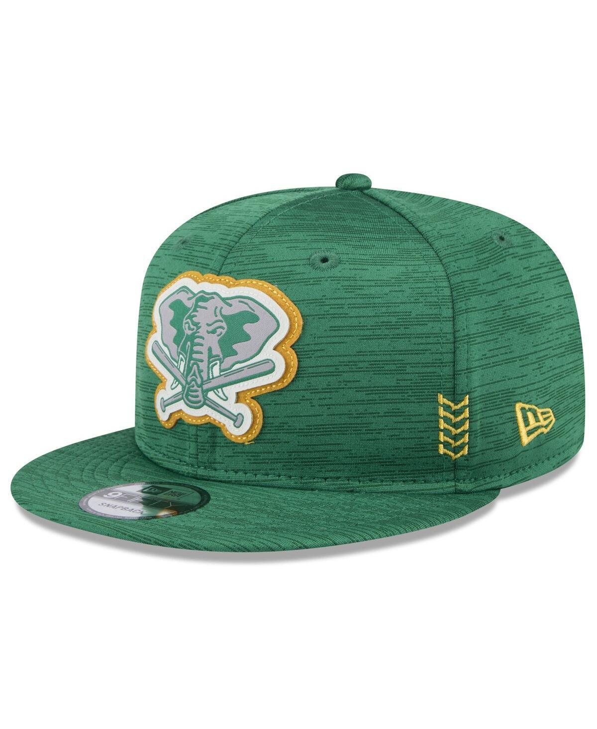 Mens New Era Green Oakland Athletics 2024 Clubhouse 9FIFTY Snapback Hat Product Image