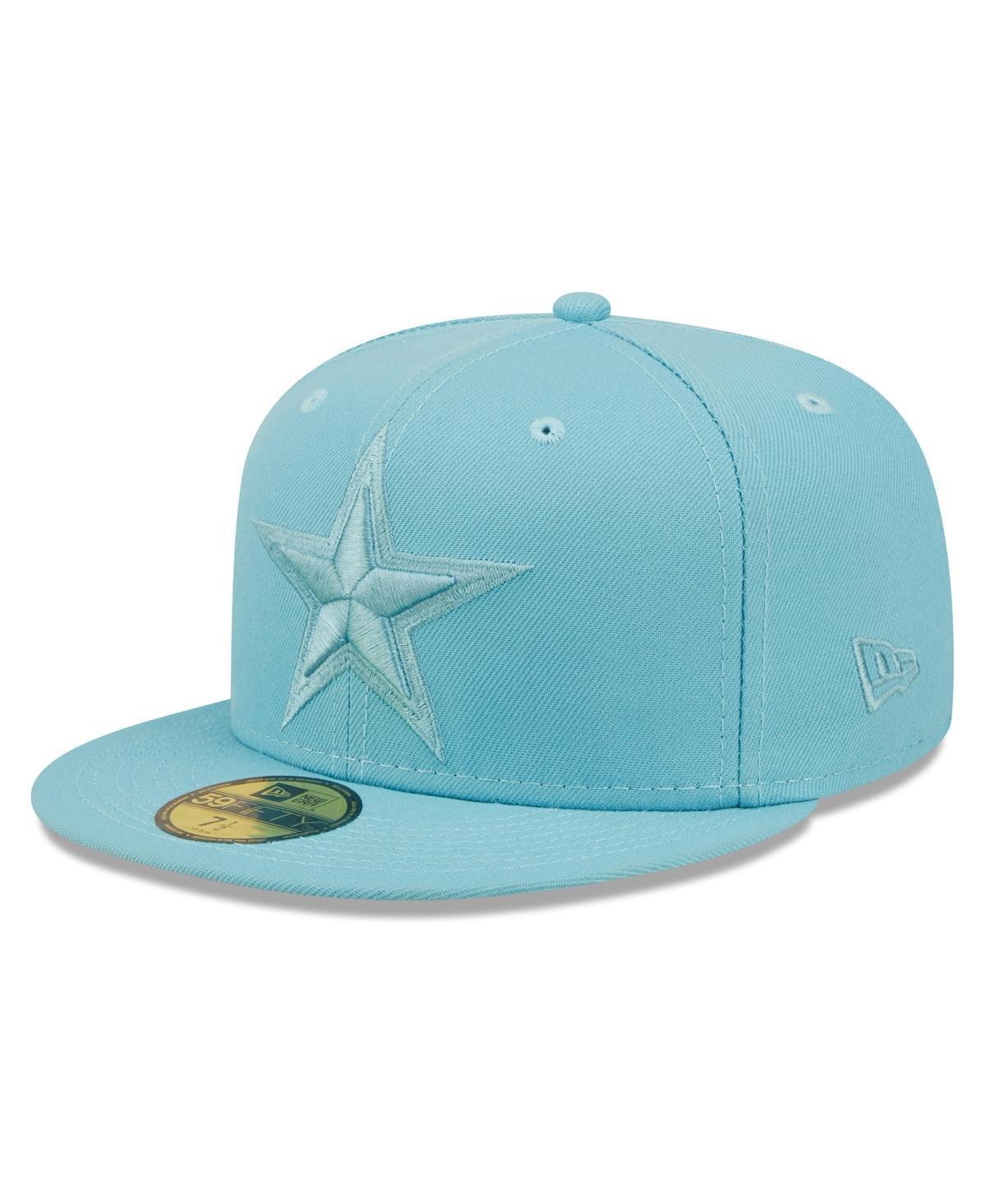 Mens New Era Aqua Dallas Cowboys Color Pack 59FIFTY Fitted Hat Turq/Blue Product Image