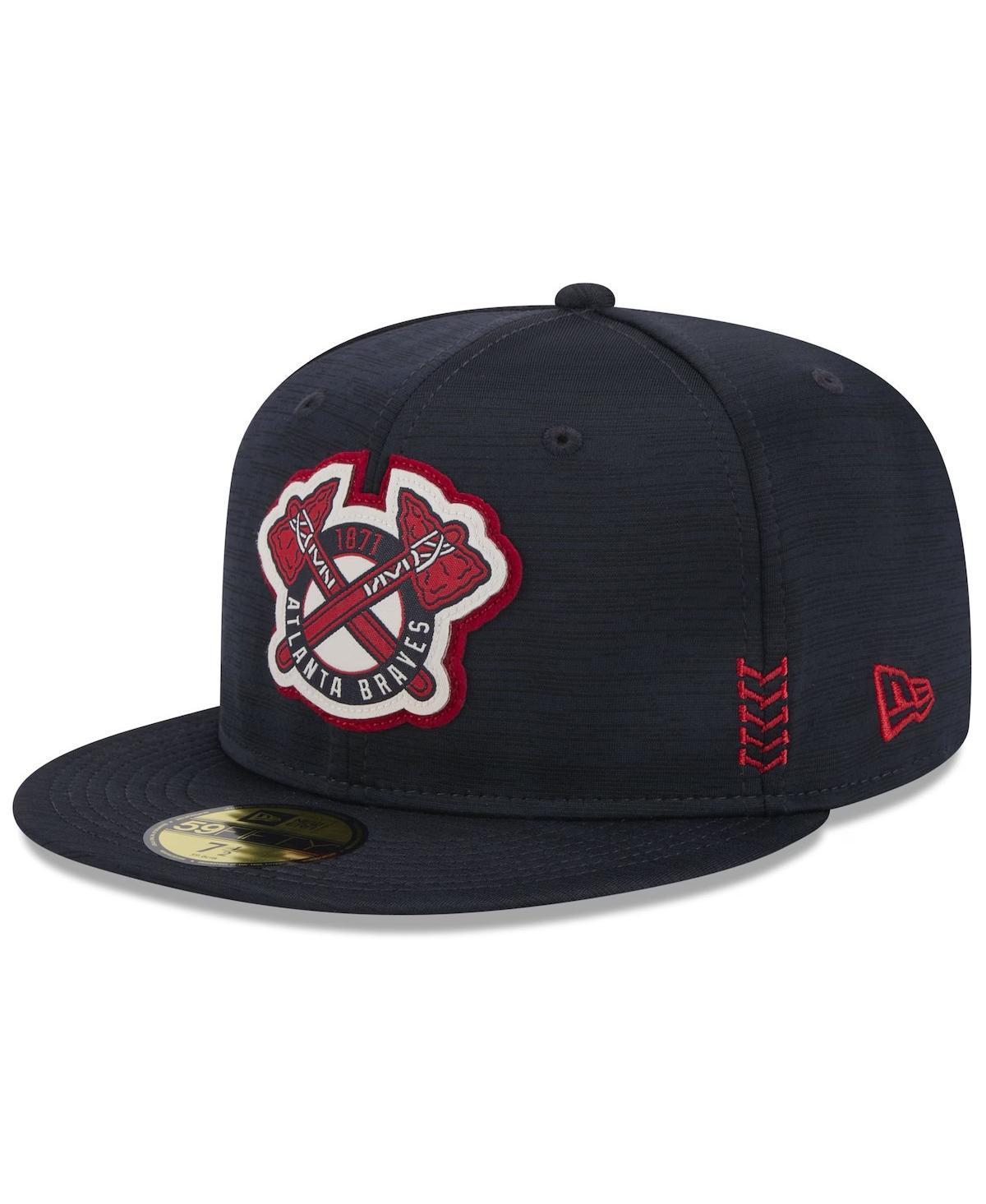 Mens New Era Atlanta Braves 2024 Clubhouse 59FIFTY Fitted Hat Blue Product Image