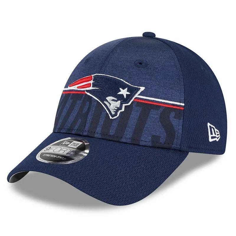 Mens New Era New England Patriots 2023 NFL Training Camp 9FORTY Adjustable Hat, Blue Product Image