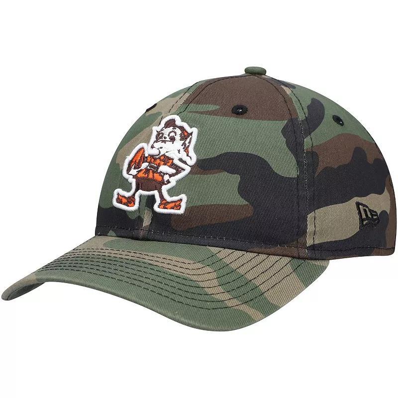 Mens New Era Camo Cleveland Browns Team Core Classic 2.0 9TWENTY Adjustable Hat, Green Product Image