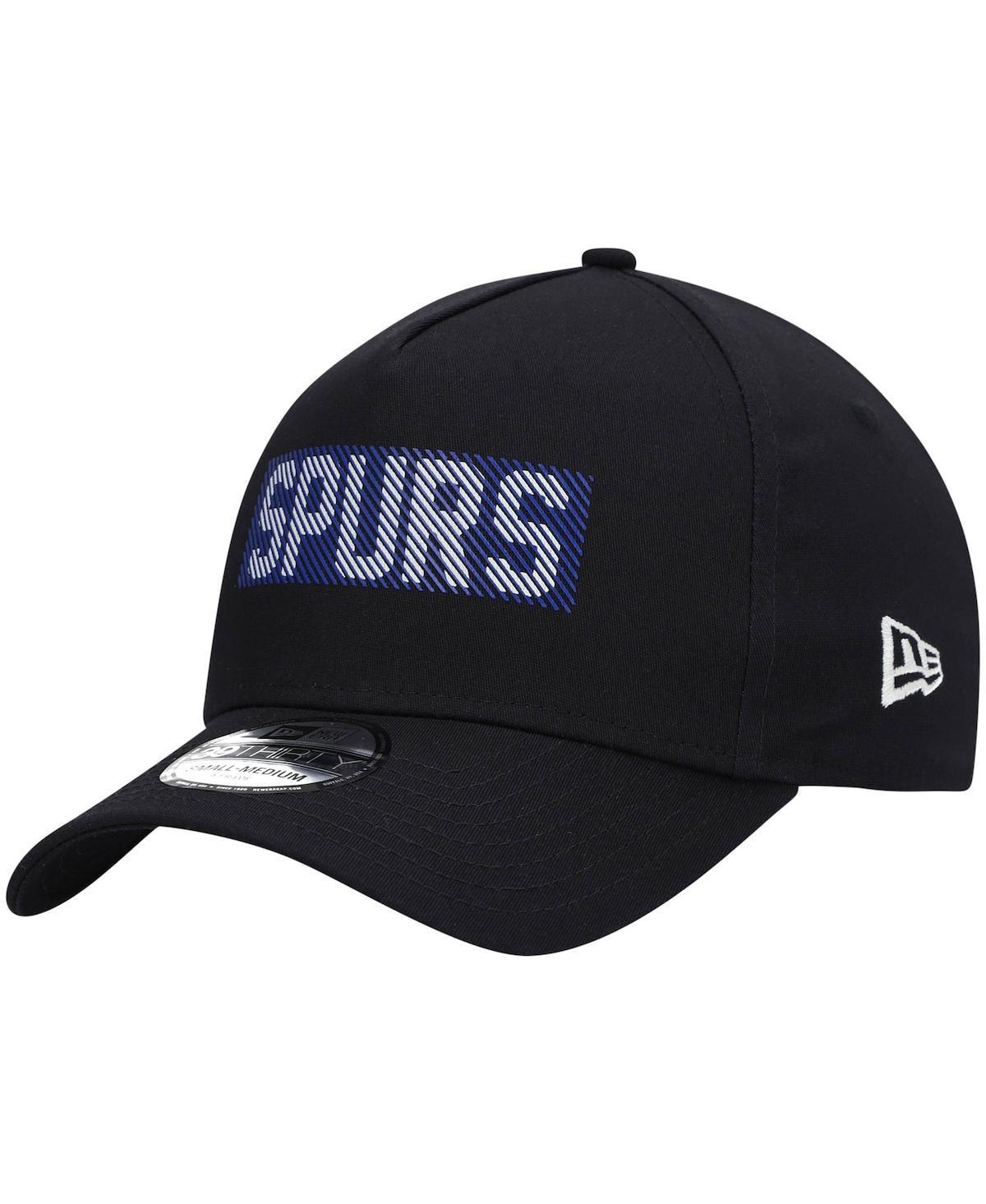 Mens New Era Black Tottenham Hotspur HD Logo A-Frame 39THIRTY Flex Hat Product Image