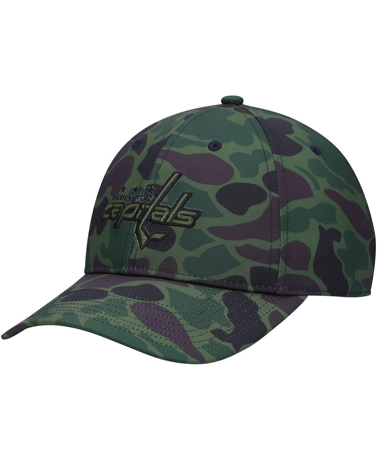 Mens adidas Camo Washington Capitals Locker Room Slouch Adjustable Hat Product Image