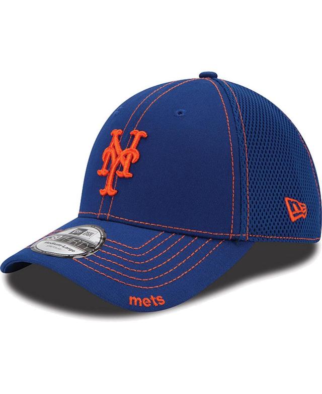 Mens New Era New York Mets Royal Blue Neo 39THIRTY Stretch Fit Hat Product Image