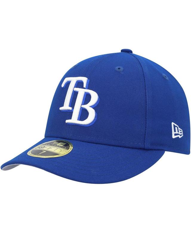 Mens New Era Royal Tampa Bay Rays White LogoLow Profile 59FIFTY Fitted Hat Product Image