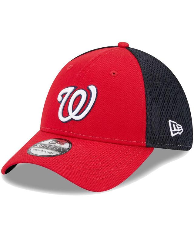 Mens New Era Washington Nationals Team Neo 39THIRTY Flex Hat Product Image