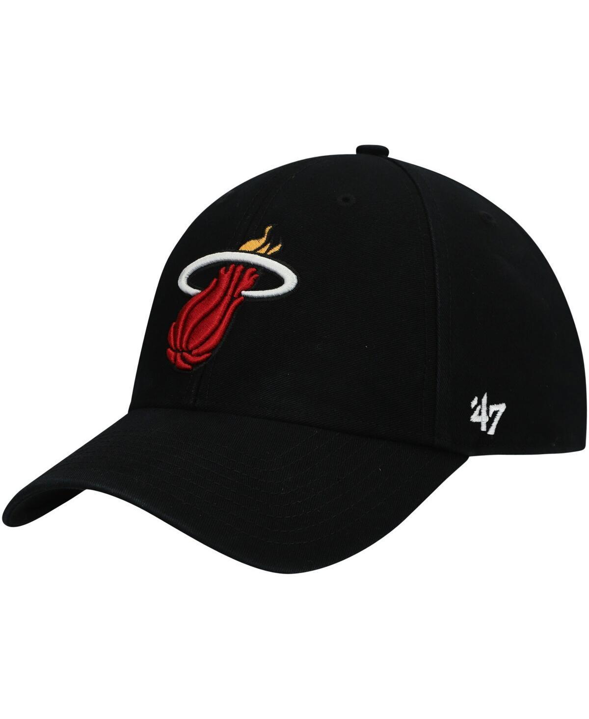 Mens Black Miami Heat Mvp Legend Adjustable Hat Product Image