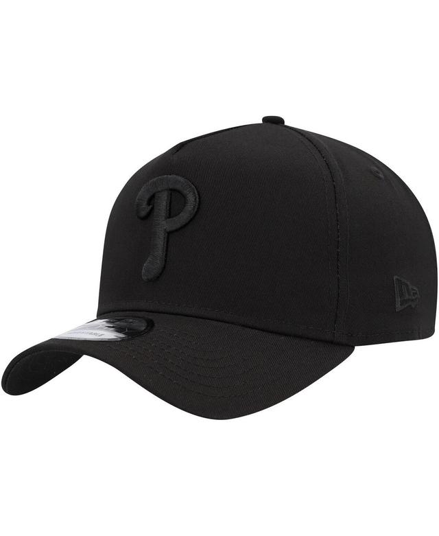 New Era Mens Black Philadelphia Phillies A-Frame 9FORTY Adjustable Hat Product Image