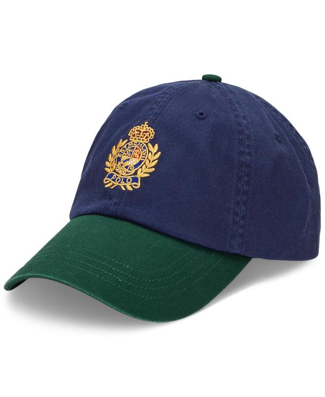 Polo Ralph Lauren Mens Two-Tone Crest Twill Ball Cap Product Image