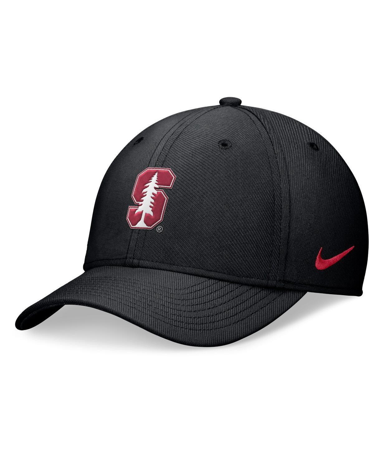 Nike Mens Black Stanford Cardinal 2024 On-Field Swoosh Flex Hat Product Image