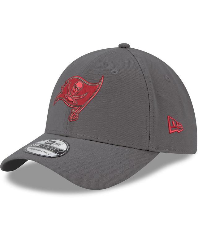 Mens New Era Graphite Tampa Bay Buccaneers Primary Logo Storm 39THIRTY Flex Hat Product Image