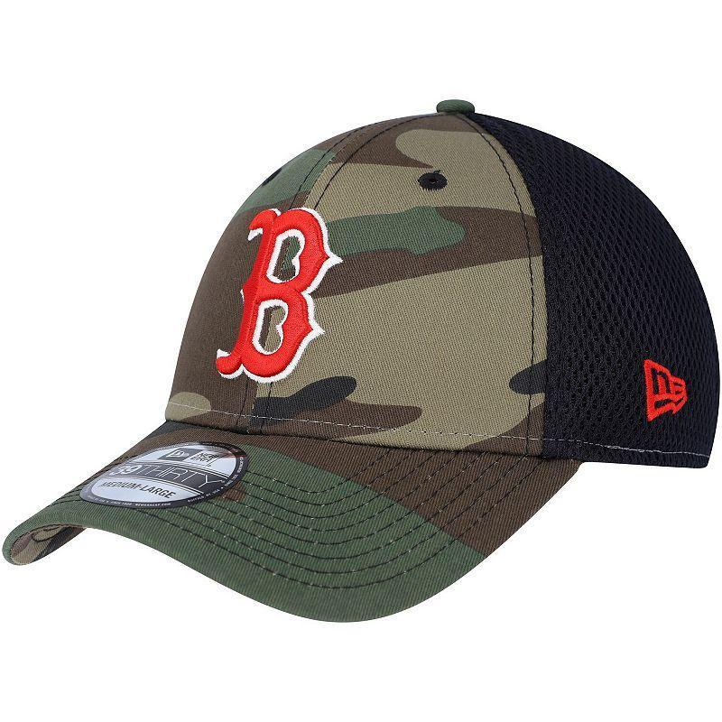 Mens New Era Camo Boston Red Sox Team Neo 39THIRTY Flex Hat Product Image