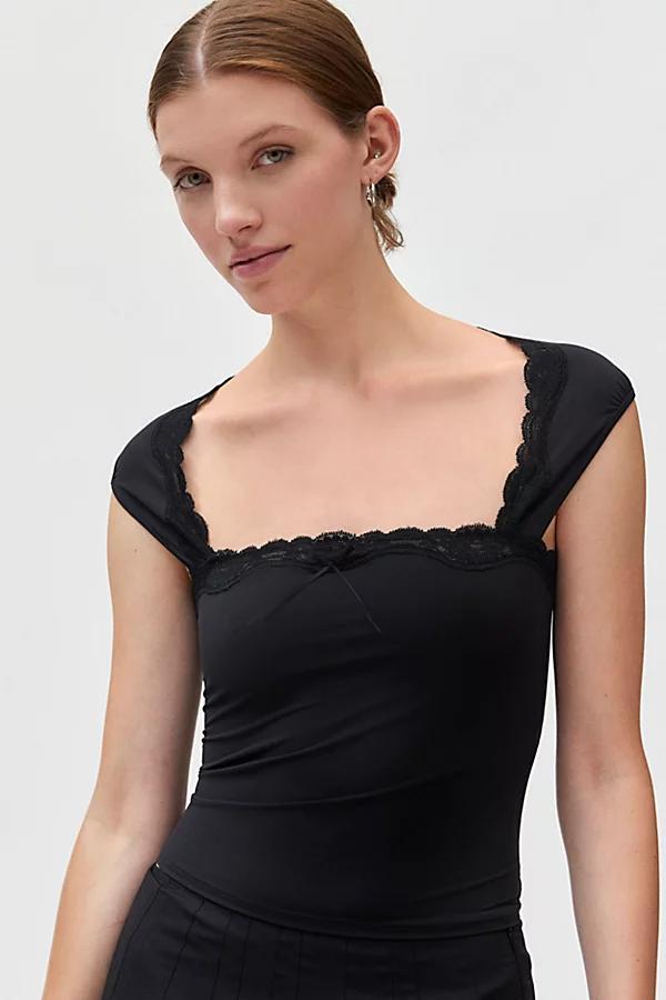 Out From Under Vivian Square Neck Top Womens at Urban Outfitters Product Image