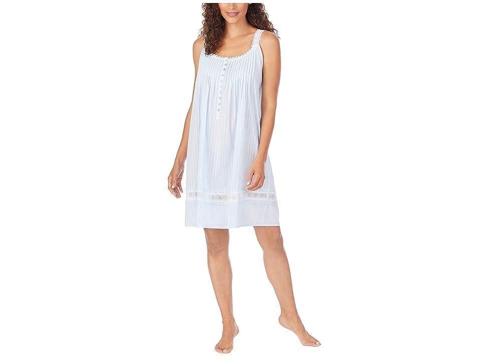 Eileen West Cotton Dobby Striped Chemise Nightgown Product Image