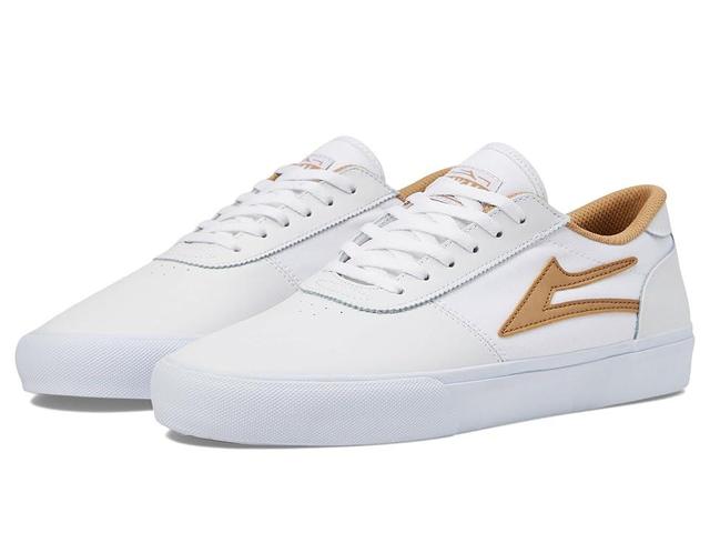 Lakai Manchester (White Leather 3) Men's Shoes Product Image