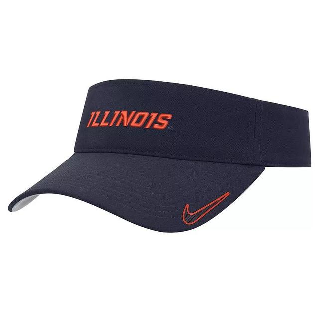 Mens Nike Illinois Fighting Illini 2024 Sideline Ace Performance Adjustable Visor, Blue Product Image