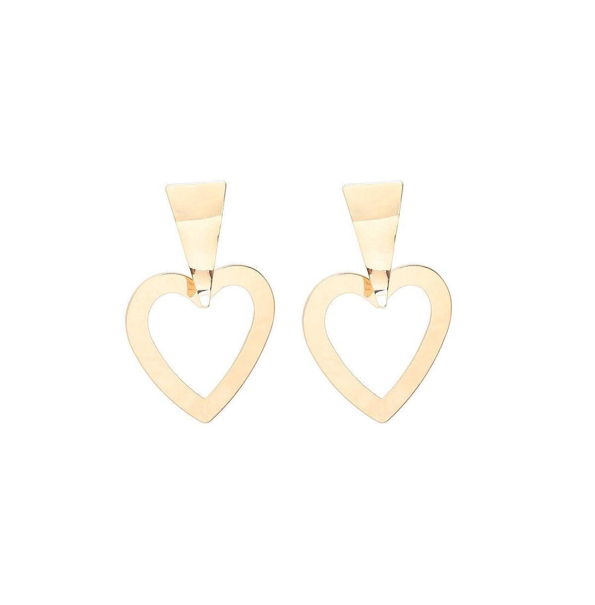 Sohi Womens Heart Drop Earrings Product Image